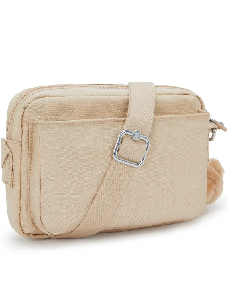 kipling Abanu Small Female Crossbody - Sparkled Beige